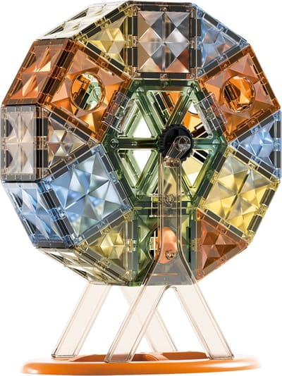 Meedeer 55 Stuks Magnetisch speelgoed -Magnetische Bouwstenen -Magnetische Blokken-4D Magnetisch Spoor Speelgoed voor Kinderen - Montessori Puzzelblokken - Educatief Geschenk Bouwset Voor Jongens en Meisjes 3 Jaar +