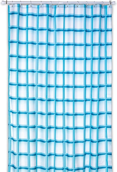 Laneta Douchegordijn - Turquoise - Kela