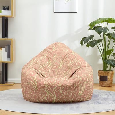 Zitzakhoes - Opbergzak - Ontspannen Zitten - Wasbare Hoes - XL 100x120cm - Bruinrood