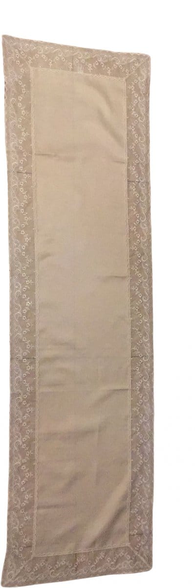 Siervolle Tafelkleed / Tafelloper | Tafellaken / Versiering | 40x110 CM - Creme