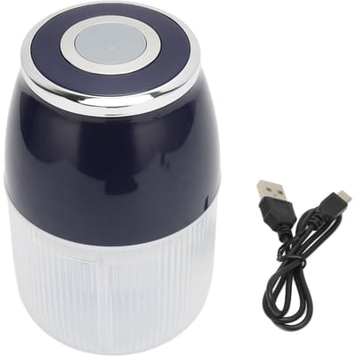 Hachoir à ail électrique 3 lames Moteur puissant Robot culinaire multifonctionnel Chargement USB Silencieux bleu