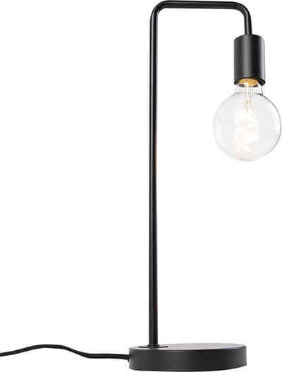 QAZQA facil - Moderne Tafellamp - 1 lichts - H 490 mm - Zwart - Woonkamer | Slaapkamer | Keuken