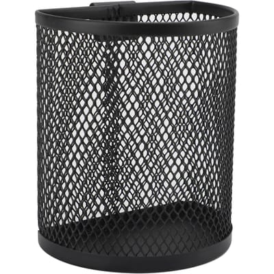 Metalen Pennenhouder met Haak Grote Capaciteit Ophangbare Mesh Metalen Penbeker Bureau-organizer voor Kantoor gray
