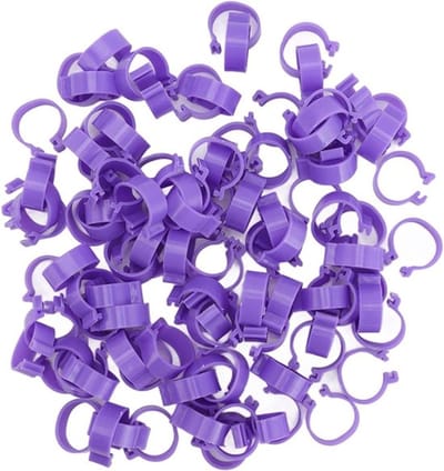 Dailygoods- Voetring 100 Stuks - Duurzaam Kunststof - Identificatie