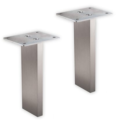 1 Paar (2 x) SO-TECH® Barconsole COUNTER Alu massief in RVS-look fijn geslepen - Hoogte 178 mm recht Barconsole