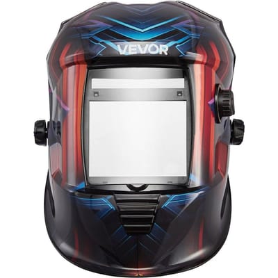 Casque de soudage auto-obscurcissant couleur réelle, cagoule de soudage 100 x 80 mm alimentée à l'énergie solaire, masque de soudeur avec 4 capteurs d'arc, large teinte 4/5-9/9-13 pour TIG MIG
