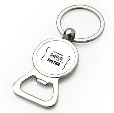 Akyol - i am a freaking awesome sister flesopener - Zus - geweldige zus - liefste zus - verjaardag - cadeau - kado - bedankje - geschenk - 9 bij 3 cm