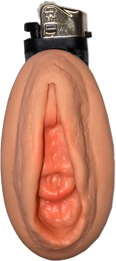 Humoristische Aansteker met Vaginale Silicone Cover – Ondeugende Gadget voor Feestjes & Cadeaus