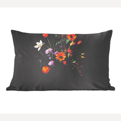 Sierkussens - Kussentjes Woonkamer - 60x40 cm - Zonnebloemen - Boeket - Kleurrijk