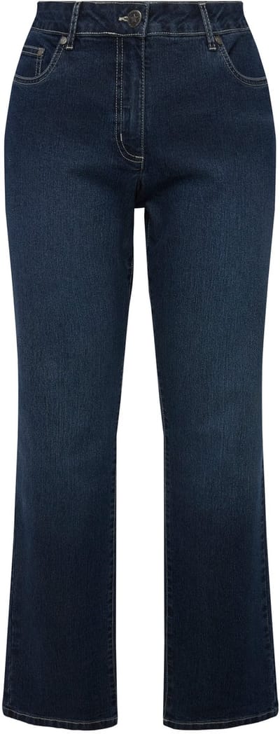 Angel of Style - Dames - Jeans Paula Straight Fit stretchcomfort 5-pocket - Donkerblauw - Maat 56