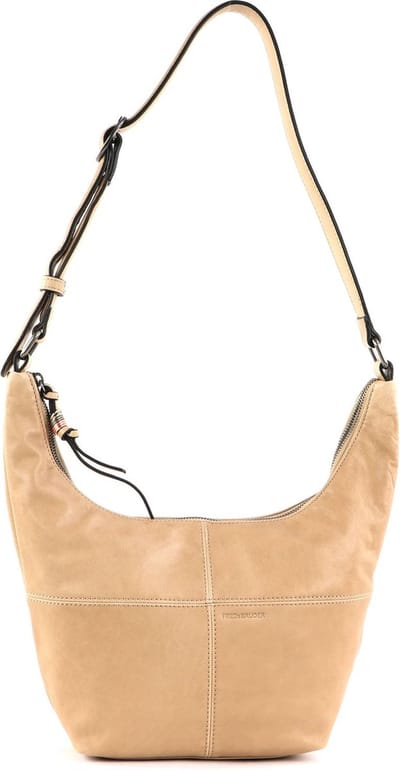 FREDsBRUDER Leren Schoudertas Gena Crossbody Taupe Beige