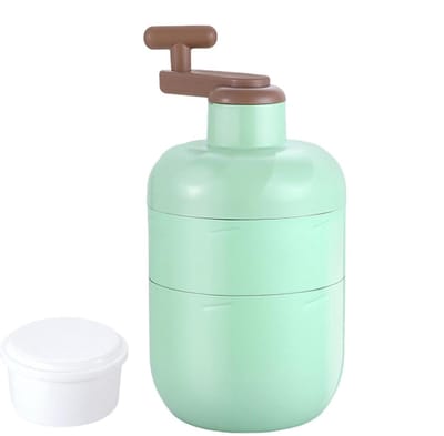 IJscrusher ijsmachine - IJsscheerapparaat - Thuis Cocktails Maken - Handmatig en Stabiel - 13x13x13 cm - Zilver