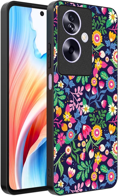 Smartphonica Telefoonhoesje Geschikt voor Oppo A2 - Oppo A79 met bloemen opdruk - TPU backcover case flower design geschikt voor Oppo A2;Oppo A79