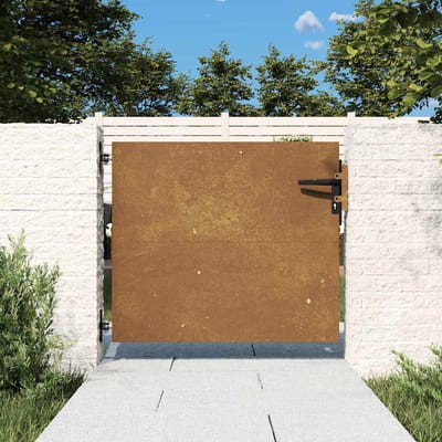 vidaXL - Poort - 85x75 - cm - cortenstaal