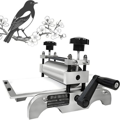 Handmatige Drukmachine - Ambachtelijke Pers - Doe-het-zelf Kunst - Verstelbare Rol - 31x17cm Drukplaat