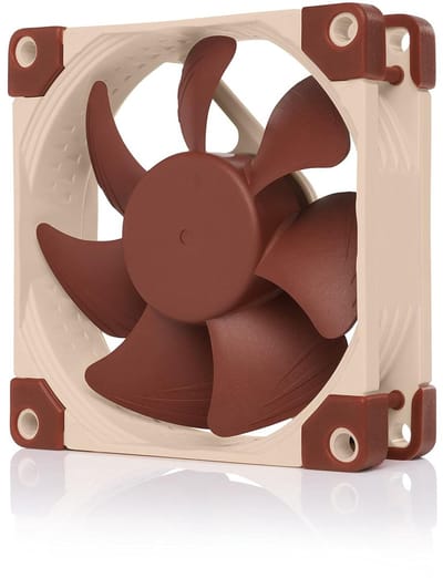 PC Ventilatoren - Stille Ventilator Set - PC Koeling Optimaliseren - 8cm Compact Formaat - 80mm - Bruin