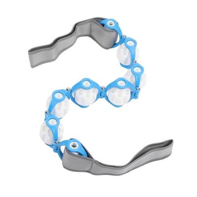 Masseur de Cellulite Durable PP 6 balles de Massage sangle de traction élastique rouleaux musculaires pour les employés de bureau gray