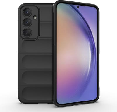 Hoesje geschikt voor Samsung Galaxy A54 - Techsuit Magic Shield Silicone Back Cover - Zwart