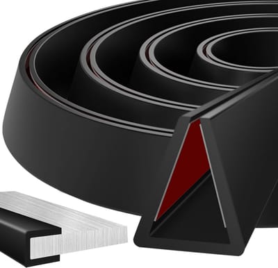 Zelfklevende Randbescherming Metaal EPDM U-Profiel 8mm x 3m voor Deuren en Glas
