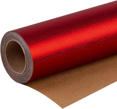Cadeauverpakking Passioneel Rode Papieren Rol voor Verjaardag Vakantie Bruiloft Geboortecadeau - 76 cm x 5 m