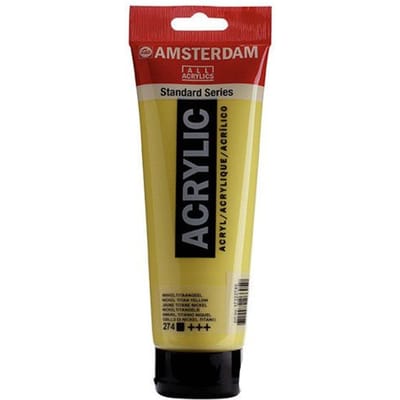 Acrylverf - #274 Nikkel Titaangeel - Amsterdam - 250 ml