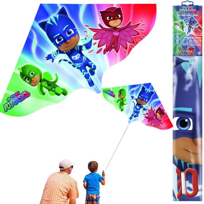 Gunther PJ Masks - Kindervlieger - 115 x 63 cm - Lichtgewicht - Gemakkelijk te Besturen
