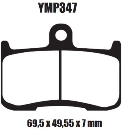 Motor remblokken voorzijde Honda RS 125 2004 - 2007 RS125 YMP347 remblok rem voor