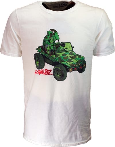 Gorillaz Green Jeep T-Shirt - Officiële Merchandise - L