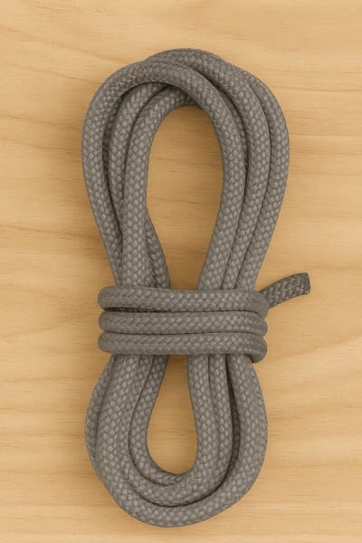Sterk gevlochten touw 20 meter – 11 mm dik – duurzaam nylon/polyester – grijs – ideaal voor werkplaats, boot, tuin en outdoor gebruik