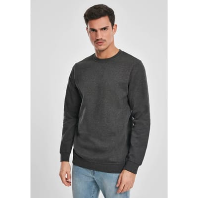 Urban Classics - Basic Terry Crew Sweater/trui - 5XL - Grijs