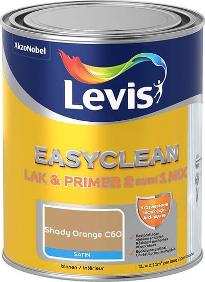 Levis - Easyclean Lak & Primer 2-In-1 Mix - Shady Orange C60 - Mengverf - 1 L