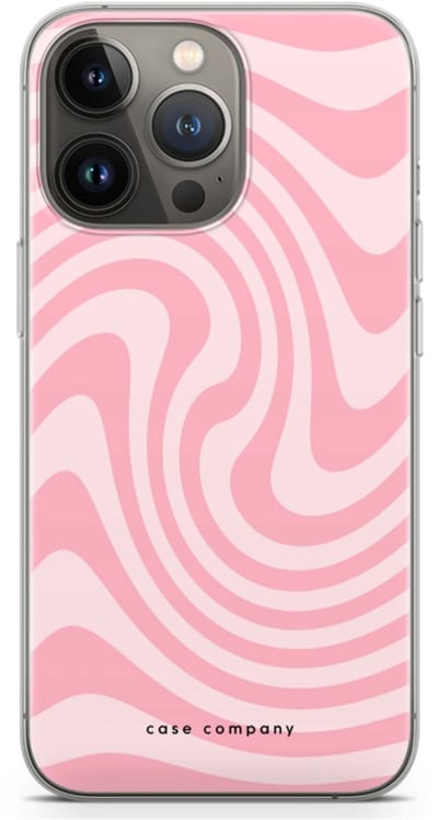 Case Company® - Hoesje geschikt voor iPhone 13 Pro hoesje - Swirl Roos - Soft Cover Telefoonhoesje - Bescherming aan alle Kanten en Schermrand
