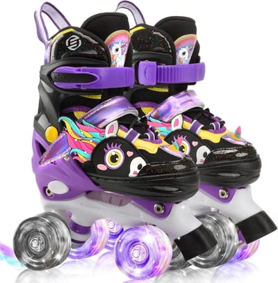 Equivera Rolschaatsen Meisjes - Skeelers Meisjes - Rolschaatsen Kinderen - Cadeautip voor uw kind!