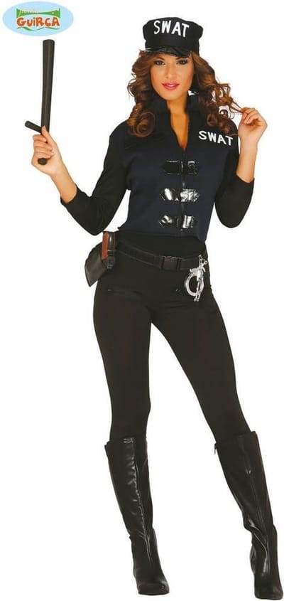 Fiestas Guirca - Kostuum Sexy SWAT - Maat M/L - Carnavalskleding - Carnaval - carnavalskleding 2027 - Carnaval kostuum