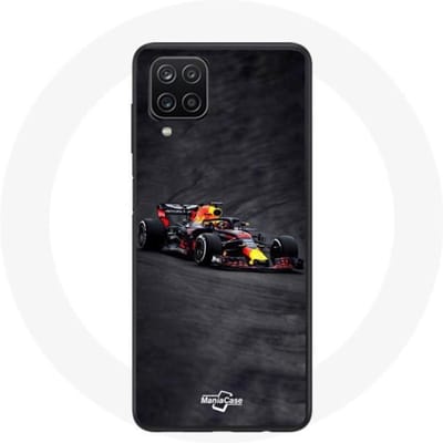 Samsung Galaxy A12 Formule 1 Max Verstappen F1 hoesje zwart rood en geel zwart