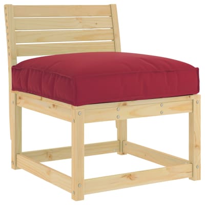 vidaXL Kussen Oxford Stof Wijnrood 80 x 80 x 12 cm