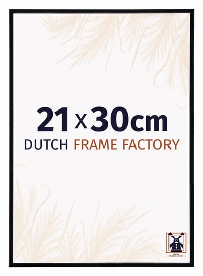 Fotolijst 21x30 cm - Kunststof - Zwart Hoogglans - Angers