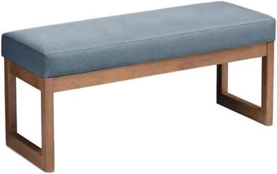Bankkussen Buiten - Tuinkussen Zitkussen - Comfortabel Zitten - Antislip Onderkant - 200x50x5cm - Hemelsblauw