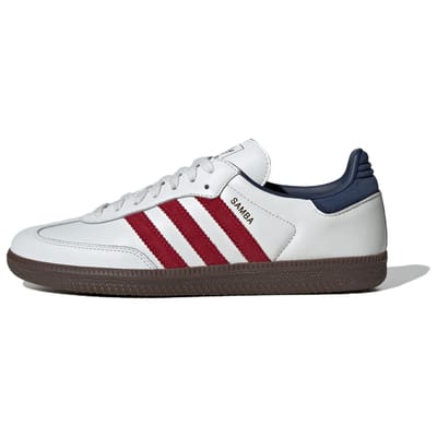 adidas Samba OG Wit Victory Rood Indigo Unisex Sneakers Core-Wit Team-Victory-Rood Nacht-Indigo IH4881 44 white