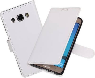 BestCases.nl Wit Portemonnee booktype hoesje Samsung Galaxy J5 2016