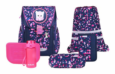 McNeill schooltas Primo Schoolbag Set 9-delig Dream roze