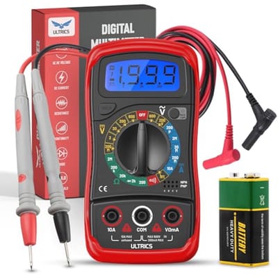 Digitale Multimeter TRMS 1999 - Spanningsmeter, Amperemeter en Ohmmeter voor Nauwkeurige Metingen van AC/DC Spanning, Stroom, Weerstand en Diodes