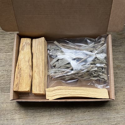 Refill - Smudgeset - Witte Salie - Palo Santo - Reinigen - Smudge - Positiviteit - Zuiverend - Thuis - Energie - Interieur - Decoratie