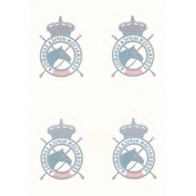 Autocollants paardrijden binnen Zaldi Fédération Royale Espagnole