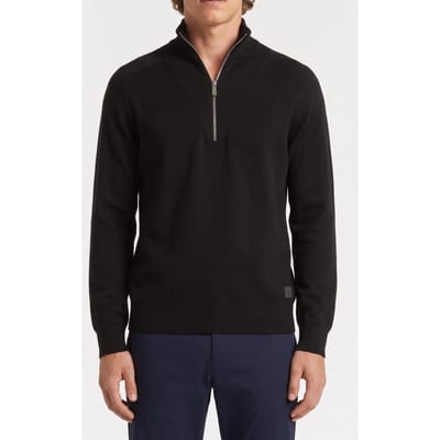 Calvin Klein Ls Tech Knit Quarter-zip Sweater Black Taglia: XL | Maglioni a maglia Outlet | Uomo | Nero