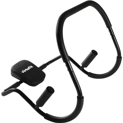 VirtuFit Buikspiertrainer Pro - AB-trainer - Zwart - Optimale Rug- en Nekondersteuning - Buikspieren - Buiktrainer - Inclusief Hoofdsteun - Foam/Kunstleer - Voor Sixpack & Core Training - AB-Trainer - Buikspierapparaat - Buikspier Workout Tool