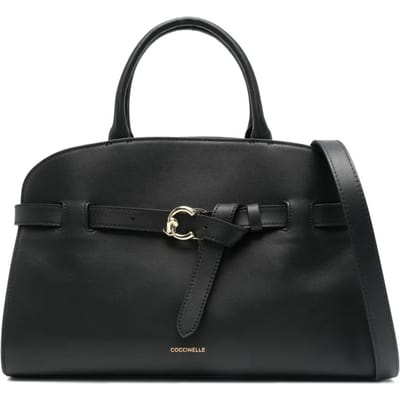 COCCINELLE Leren handtas schoudertas Sabine Handbag Sandshell beige