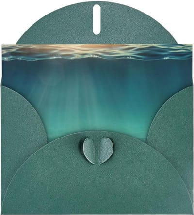 Wenskaarten Set - Lege Kaarten - Persoonlijke Notities - Parel Papier - 4x6 Inch - Donkergroen