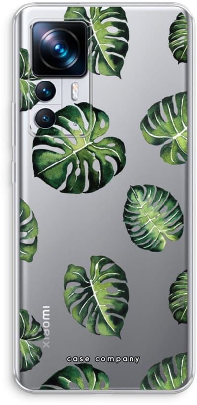 Case Company® - Hoesje geschikt voor Xiaomi 12T hoesje - Tropische bladeren - Soft Cover Telefoonhoesje - Bescherming aan alle Kanten en Schermrand