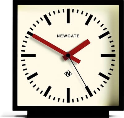 Newgate Amp Railway - Staande klok - Zwart met rode wijzers